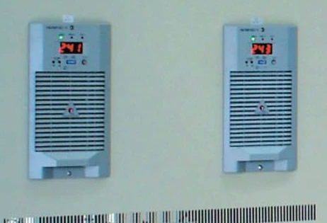 Two rectifier-module fronts on the GZG10 cabinet shown above
